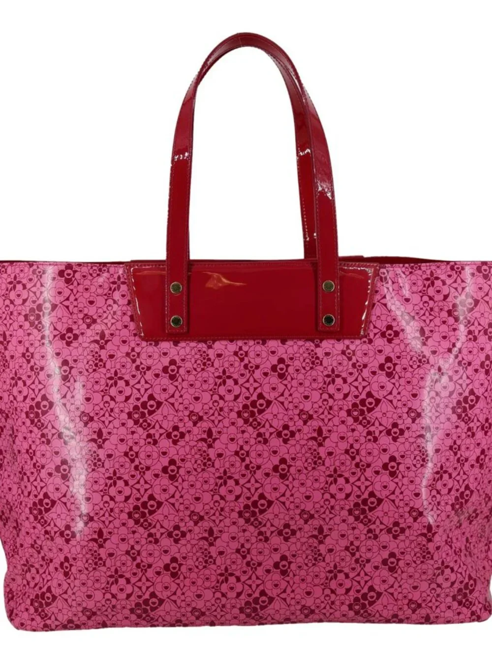 Louis Vuitton  Cosmic Blossom GM Shiny Leather Tote Bag Pink